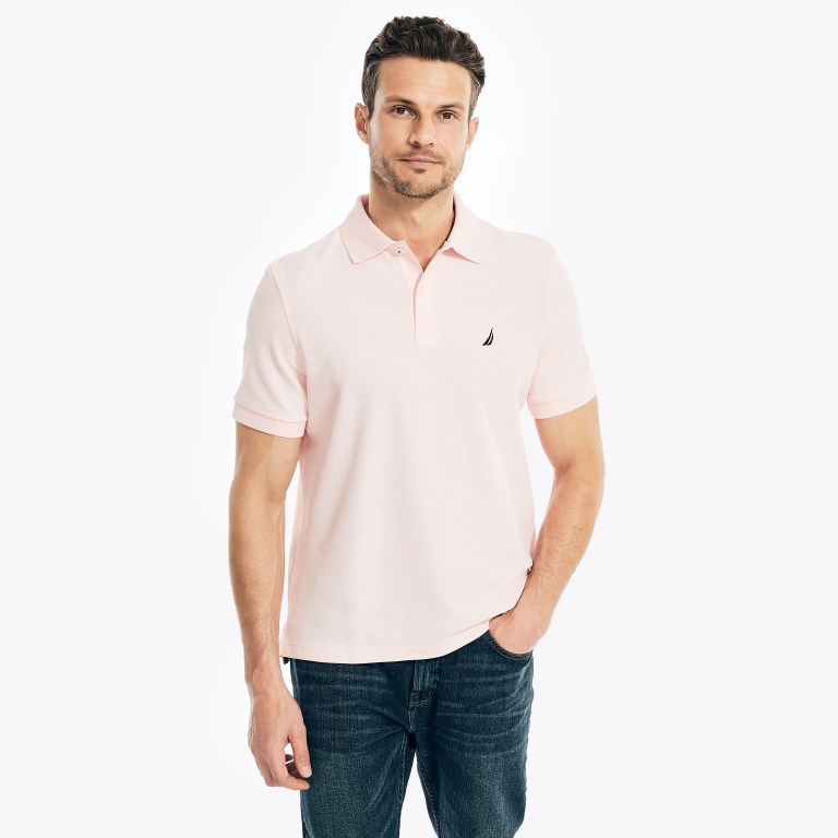 Nautica Sustainably Crafted Deck Poloshirt Heren Rood | QQmNHhzi