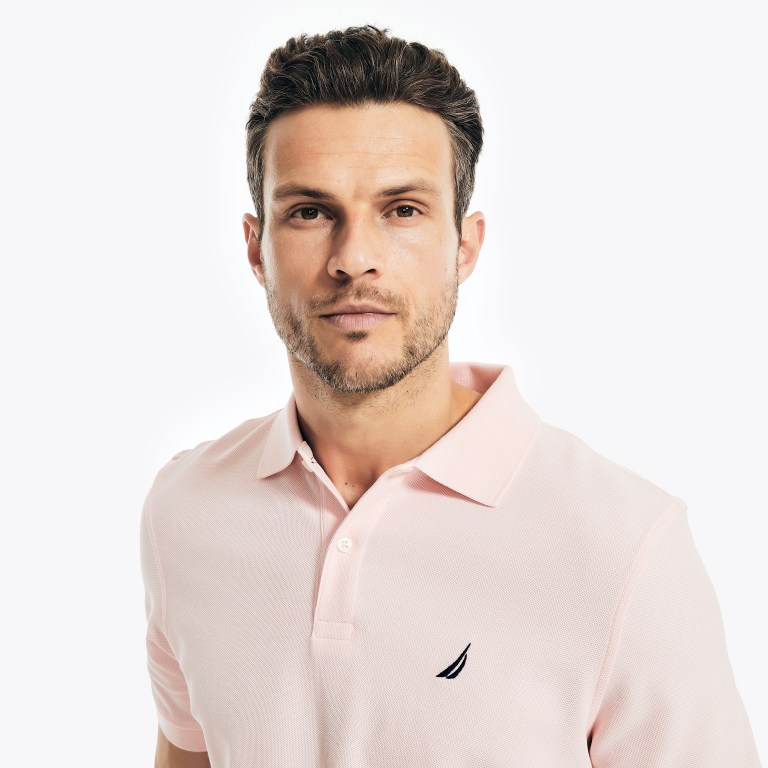 Nautica Sustainably Crafted Deck Poloshirt Heren Rood | QQmNHhzi