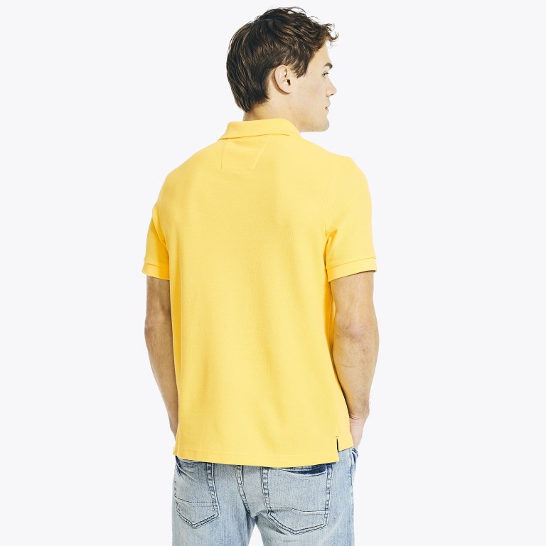 Nautica Sustainably Crafted Deck Poloshirt Heren Lichtgeel | T5l8P9er