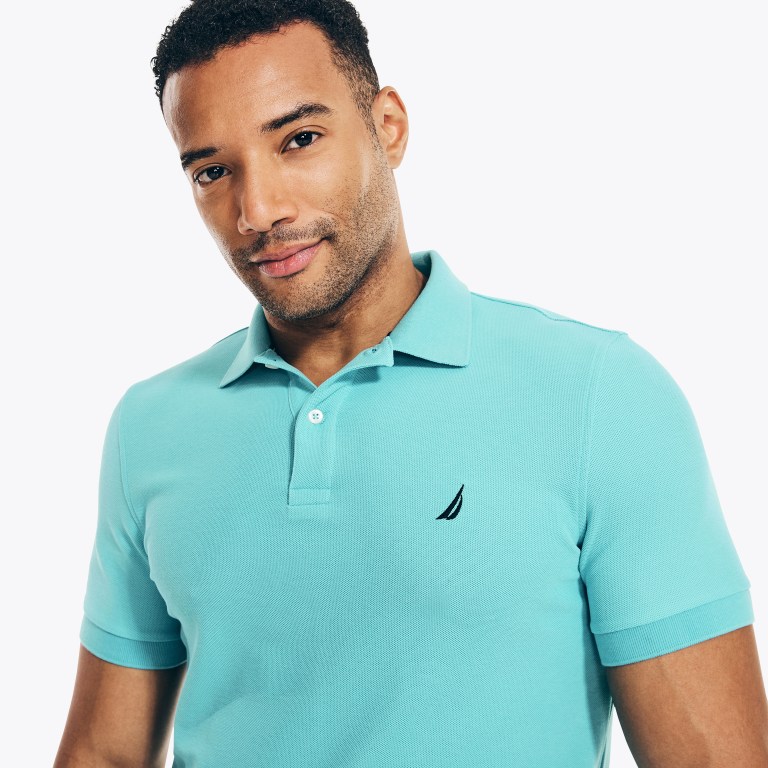 Nautica Sustainably Crafted Deck Poloshirt Heren Blauw | gKyNykfC