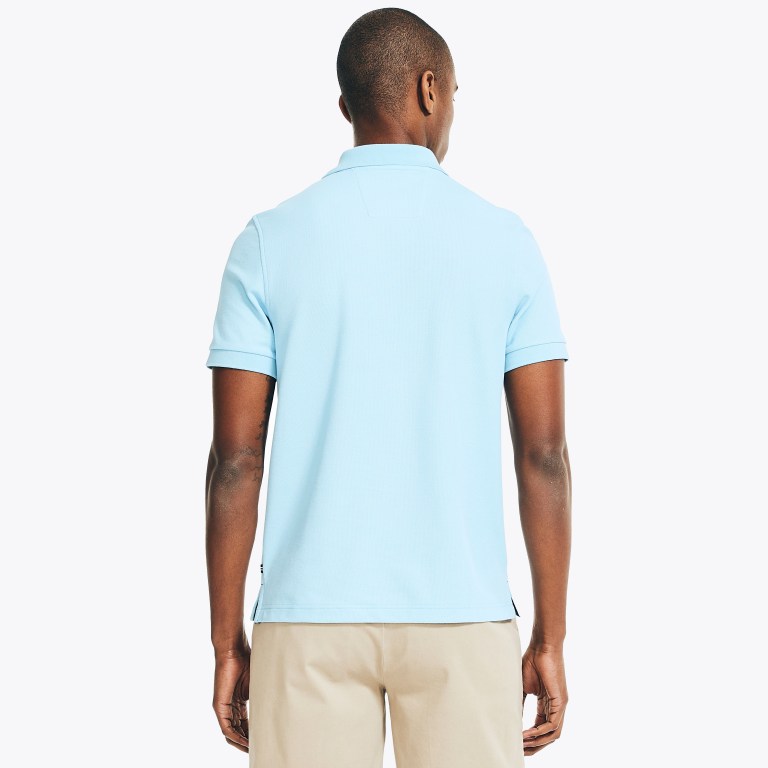 Nautica Sustainably Crafted Deck Poloshirt Heren Turquoise | hJxpWm4D