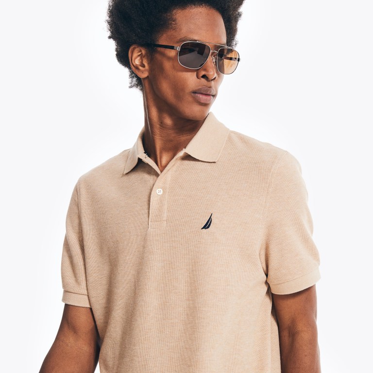 Nautica Sustainably Crafted Klassieke Fit Performance Deck Poloshirt Heren Bruin | hIAAgEOW