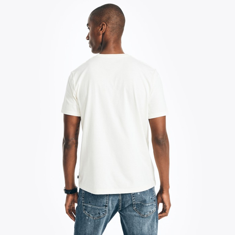 Nautica Sustainably Crafted Logo Grafische T-shirts Heren Room | 1YGQy0lD