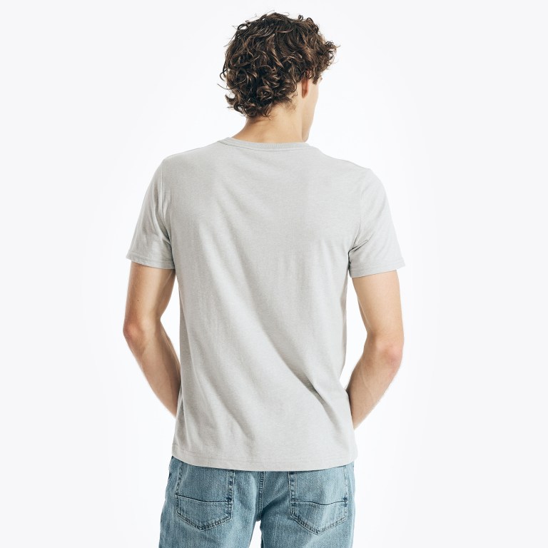 Nautica Sustainably Crafted Ns-83 Grafische T-shirts Heren Grijs | bWXnw5iI