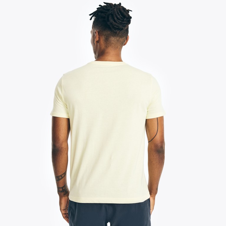 Nautica Sustainably Crafted Ns-83 Grafische T-shirts Heren Lichtgeel | c3ufvCCj