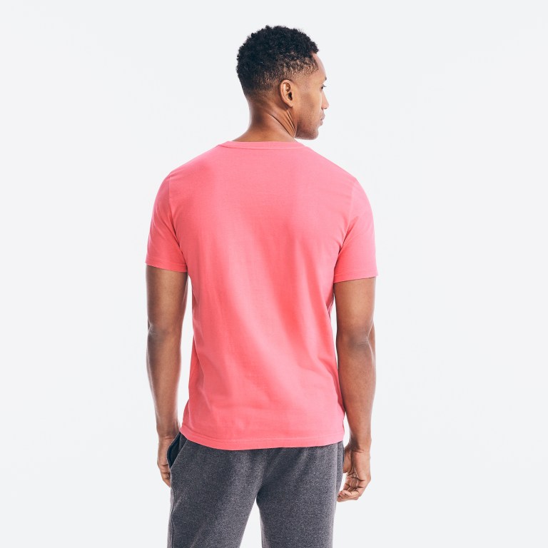 Nautica Sustainably Crafted Ns-83 Grafische T-shirts Heren Rood | vzMlSq5u