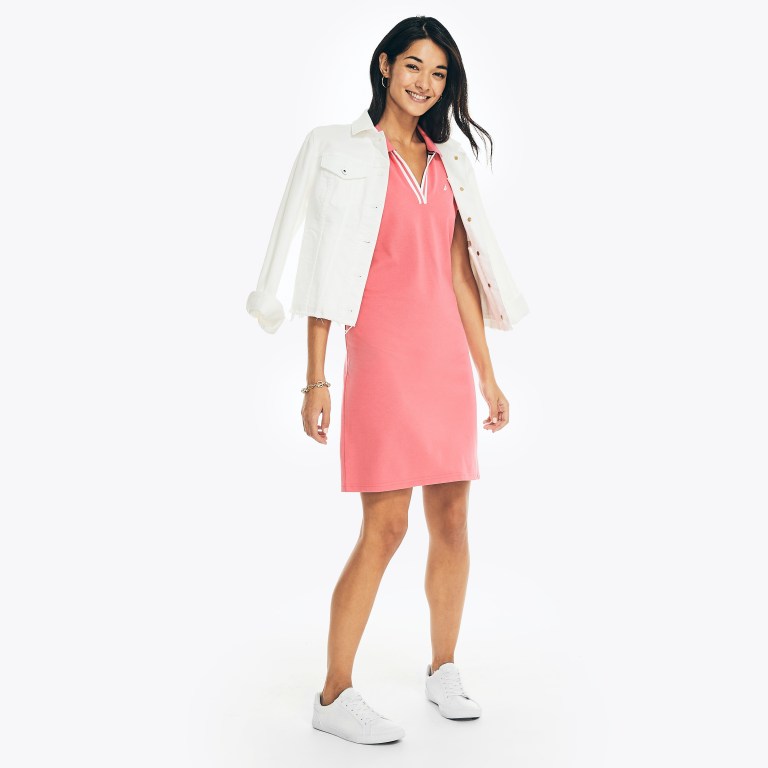 Nautica Sustainably Crafted Ocean Jurken Dames Rood | ZGuXwqmG