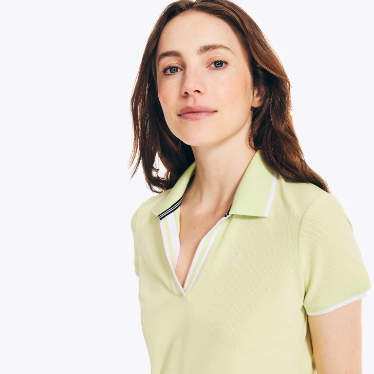 Nautica Sustainably Crafted Ocean Split-neck Poloshirt Dames Gekleurd | upB6LE5M