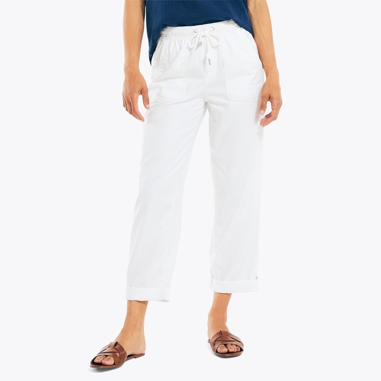 Nautica Sustainably Crafted Pull-on Broek Dames Wit | LajDYf1w