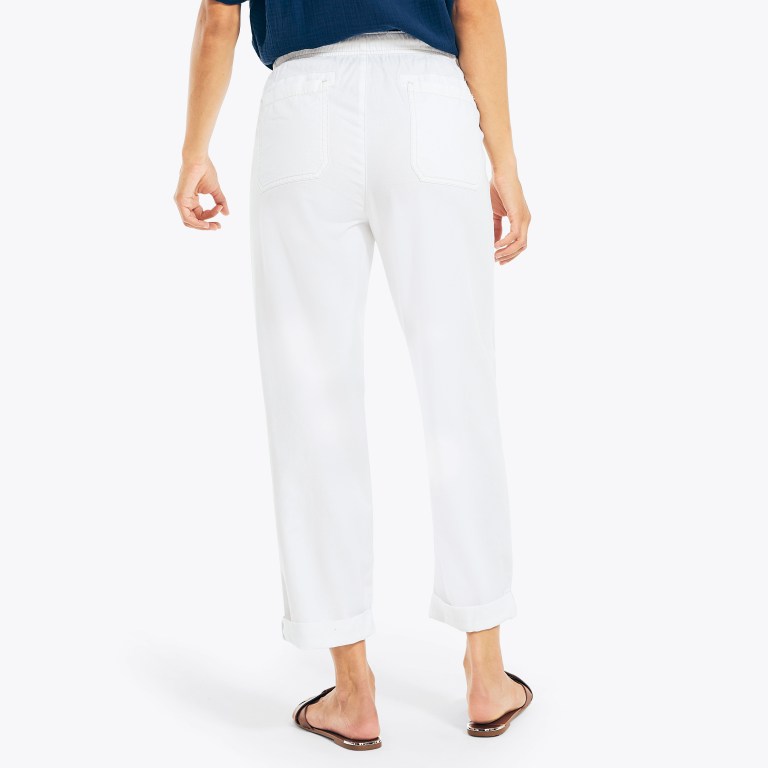 Nautica Sustainably Crafted Pull-on Broek Dames Wit | LajDYf1w