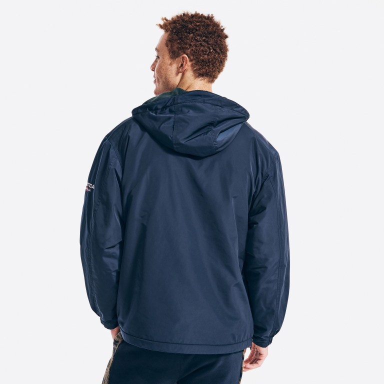 Nautica Sustainably Crafted Reversible Anorak Jassen Heren Donkerblauw | rUz2fneR