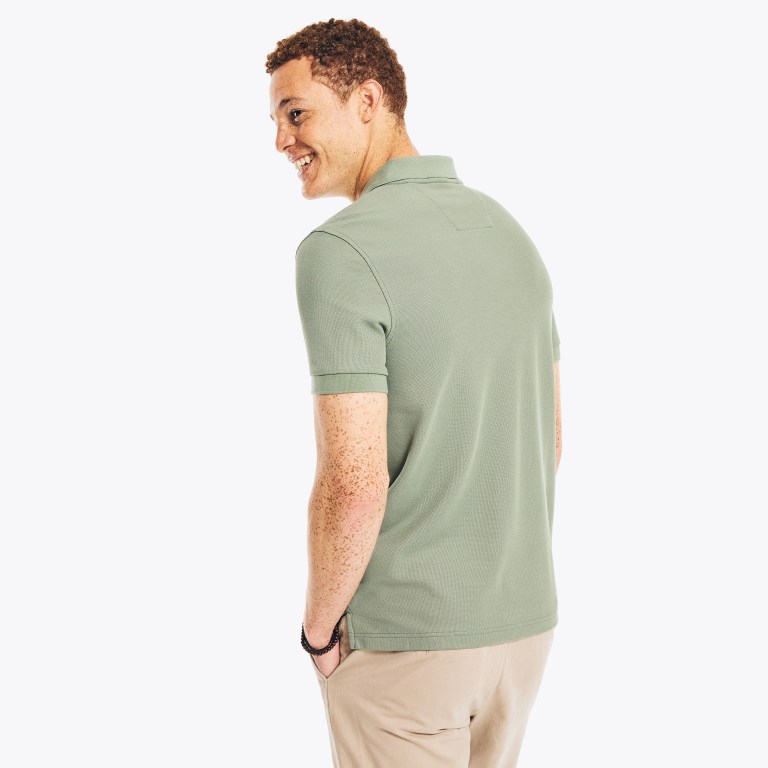 Nautica Sustainably Crafted Slim Fit Performance Deck Poloshirt Heren Groen | qOiQOZ9F