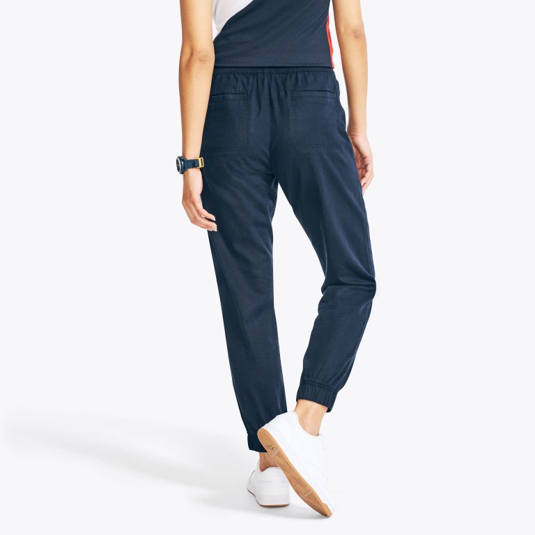 Nautica Sustainably Crafted Utility Jogger Broek Dames Blauw | TyUkfeSB