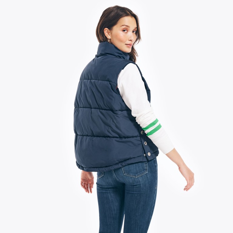 Nautica Tempasphere Quilted Vest Jassen Dames Blauw | STJN4nbc