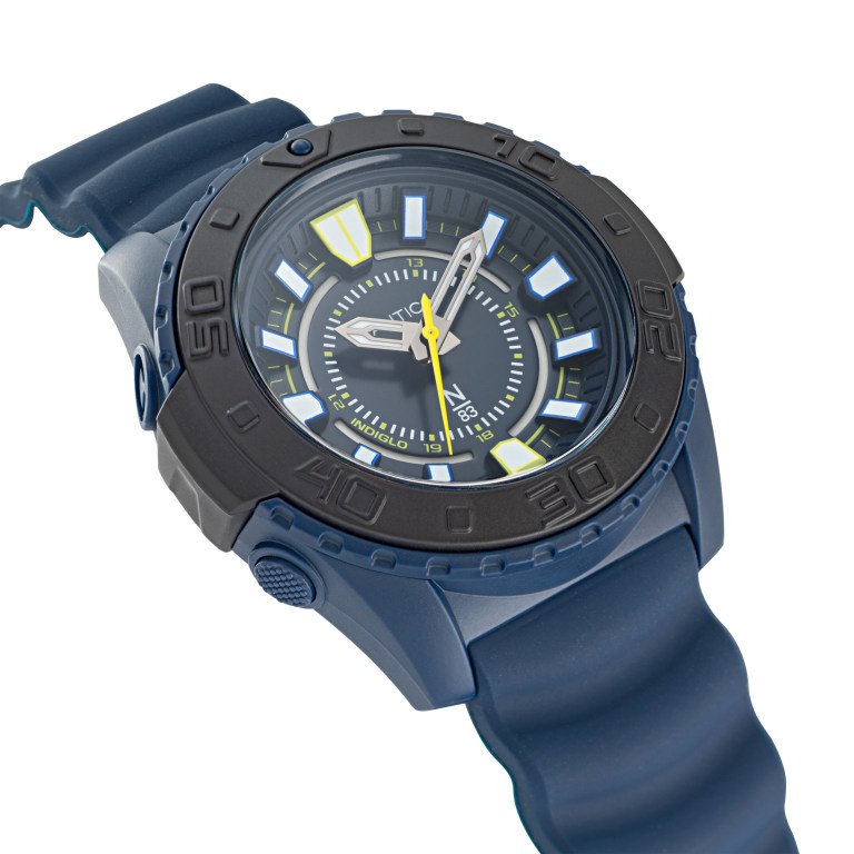 Nautica Textured Siliconen 3-hand Horloge Heren Gekleurd | cSgfZNch