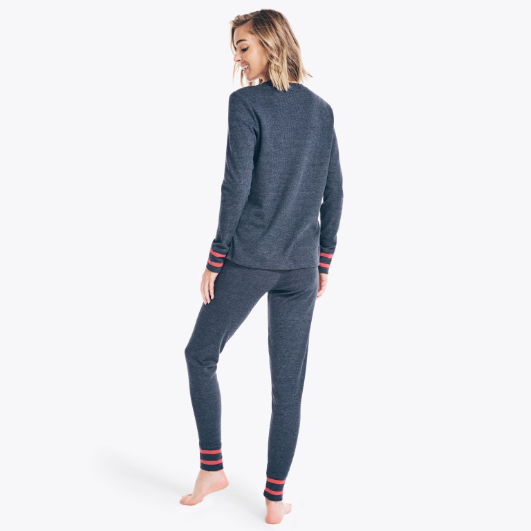 Nautica Thermal Set Base Layer Dames Donkerblauw | 3ygJbIca