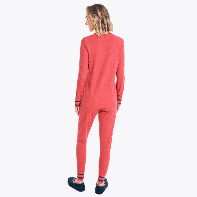 Nautica Thermal Set Base Layer Dames Roze | EQelwzBV