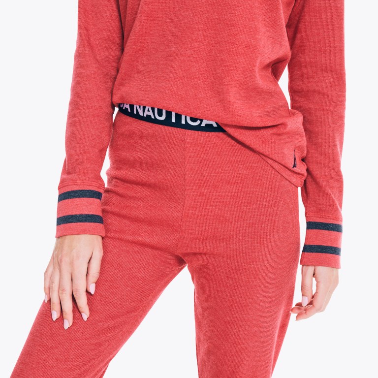 Nautica Thermal Set Sleepwear Dames Roze | yWcEmYHm