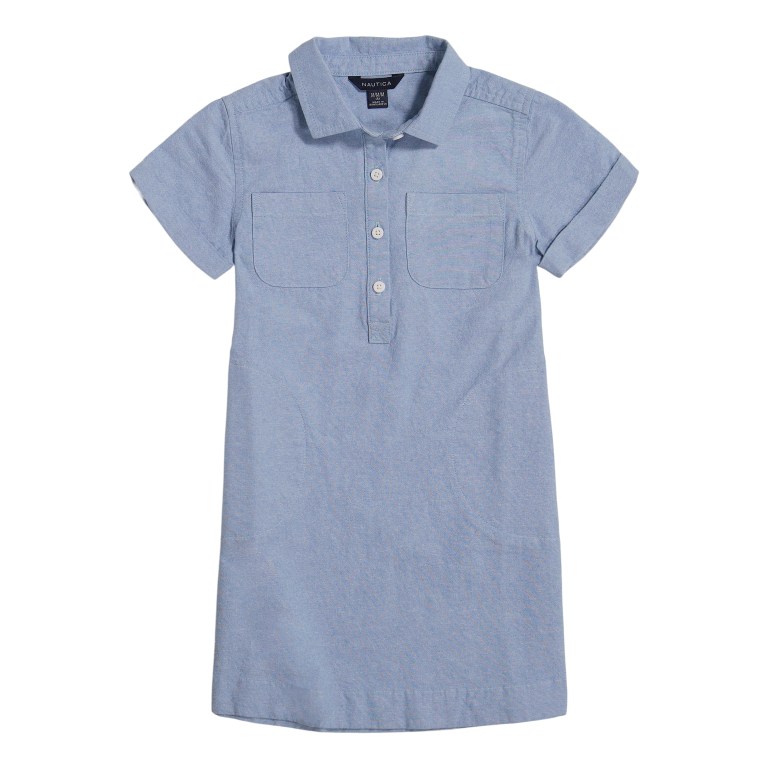 Nautica Toddler Chambray (2t-4t) Jurken Meisjes Blauw | mP0QtHY1