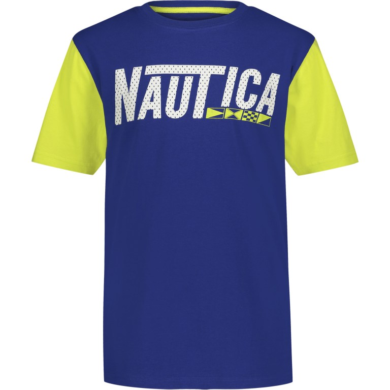 Nautica Toddler Nautica Mesh Logo (2t-4t) T-shirts Jongens Blauw | kihYbssO