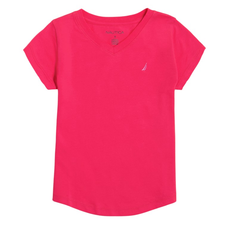 Nautica Toddler V-neck (2t-4t) T-shirts Meisjes Roze | AwT3UXCF