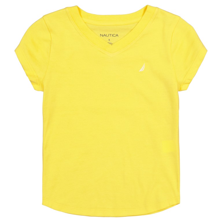 Nautica Toddler V-neck (2t-4t) T-shirts Meisjes Geel | qA8yhBNm