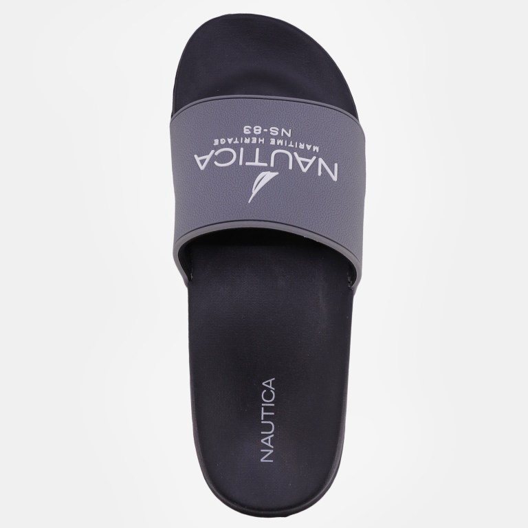 Nautica Tonal Logo-embossed Badslippers Heren Blauw | TZvJsW0K