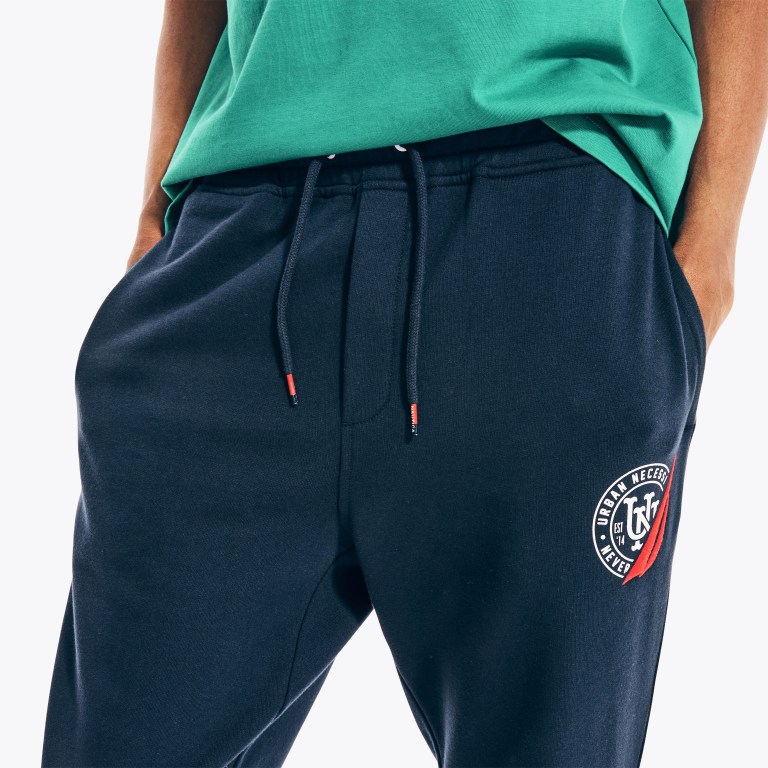 Nautica Urban Necessities X Nautica Logo Jogger Joggingbroek Heren Donkerblauw | ORFh40Pu