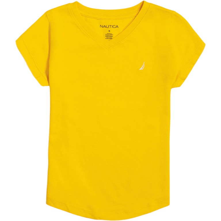 Nautica V-neck (8-16) T-shirts Meisjes Geel | MxVCd9Ic