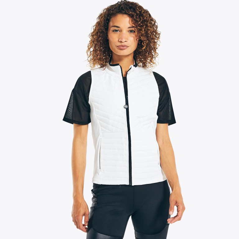 Nautica Wedstrijd Lichtgewicht Hardloop Vest Trainingspak Dames Wit | ACSzjOVZ