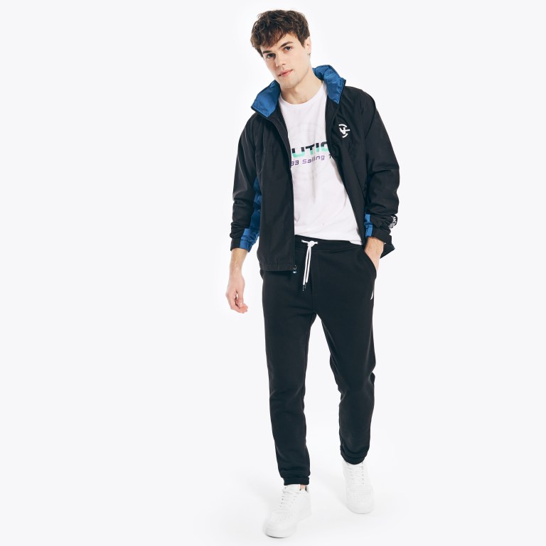 Nautica Wedstrijd Packable Jassen Heren Zwart | xIZL4wKL