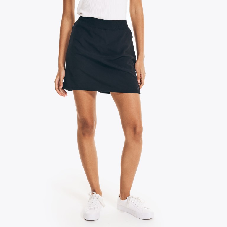 Nautica 3" Navtech Skort Rokken Dames Zwart | BXRB5MSU