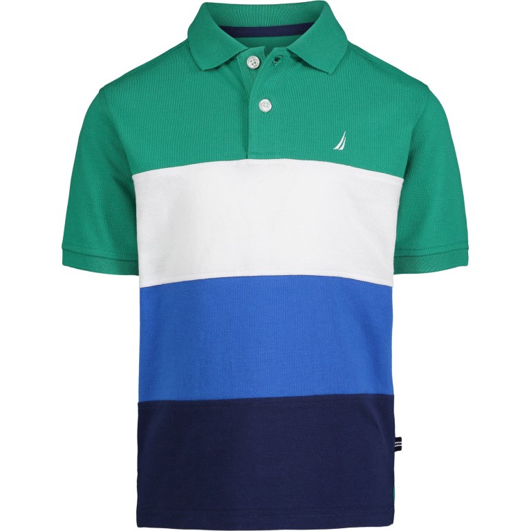 Nautica Colorblock (8-20) Poloshirt Jongens Olijfgroen | efHVmSDf