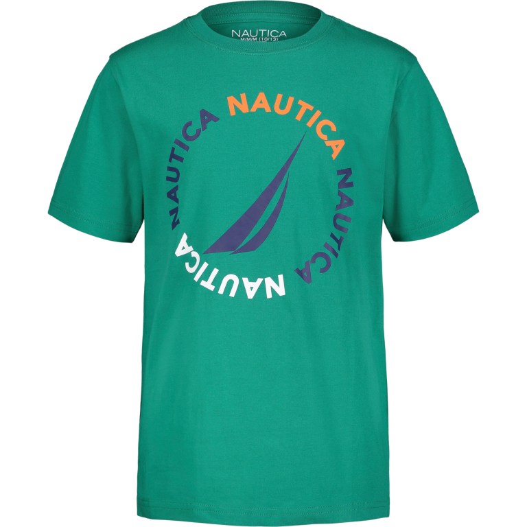 Nautica J-class Logo (8-20) T-shirts Jongens Olijfgroen | o4ujcsBn