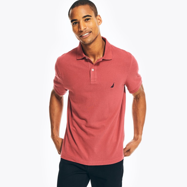 Nautica Klassieke Fit Deck Poloshirt Heren Rood | 8bmdEdAL