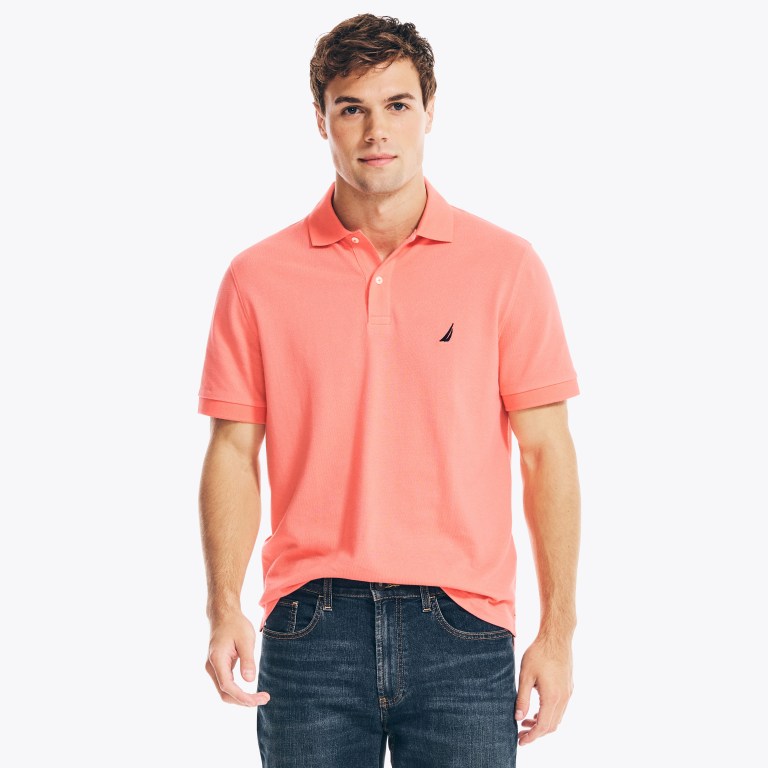 Nautica Klassieke Fit Deck Poloshirt Heren Koraal | FTzytWEY