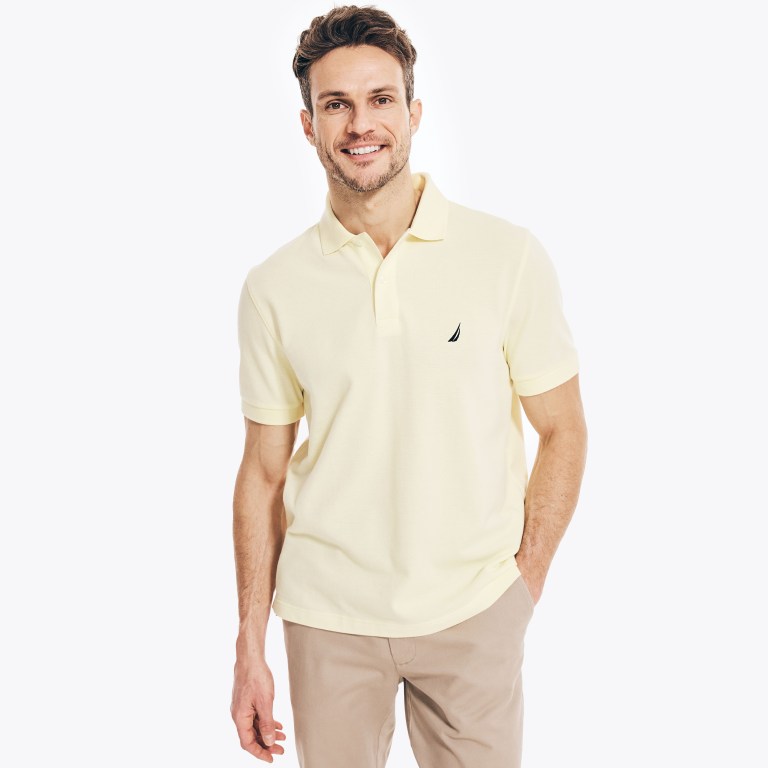 Nautica Klassieke Fit Deck Poloshirt Heren Lichtgeel | Y1pzYOYl