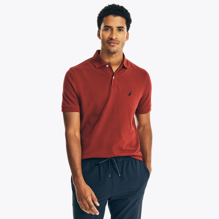 Nautica Klassieke Fit Deck Poloshirt Heren Rood | cX1gTb68