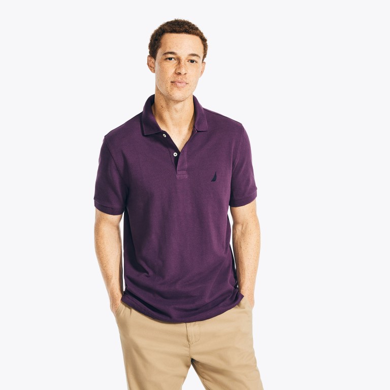 Nautica Klassieke Fit Deck Poloshirt Heren Grijs Paars | gVq5LLn1