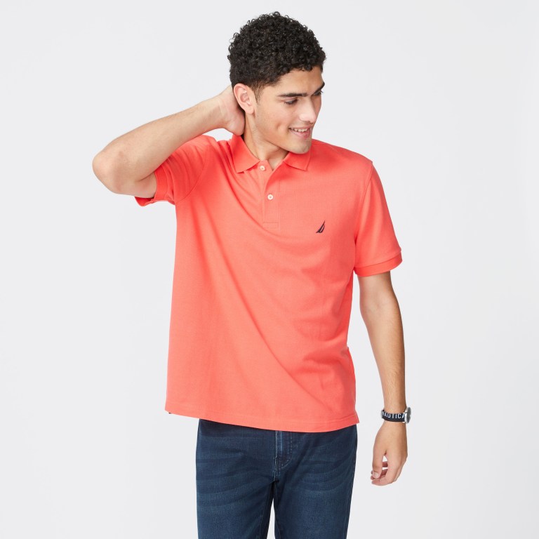 Nautica Klassieke Fit Deck Poloshirt Heren Rood | wE0iYEQA