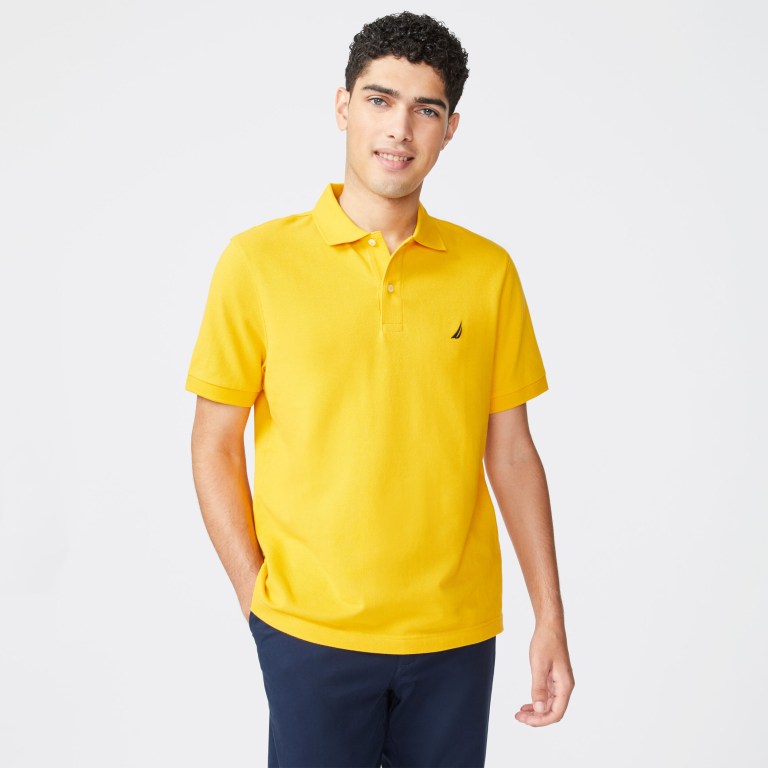 Nautica Klassieke Fit Deck Poloshirt Heren Goud | z0RcVV0V