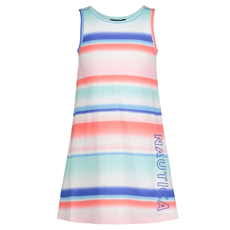 Nautica Little Ombre-stripe Tank (4-7) Jurken Meisjes Groen | AZZdKh8T