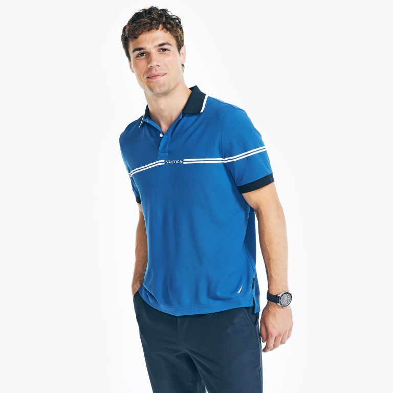 Nautica Navtech Sustainably Crafted Klassieke Fit Poloshirt Heren Moon Rock | LCIZb4Nm