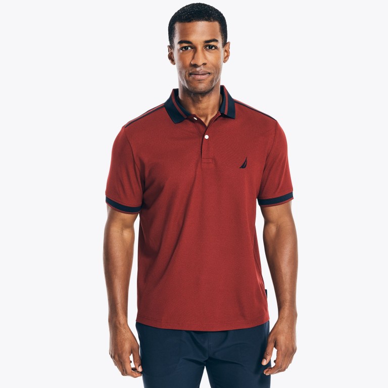 Nautica Navtech Sustainably Crafted Klassieke Fit Poloshirt Heren Shell | TJJ41GPD