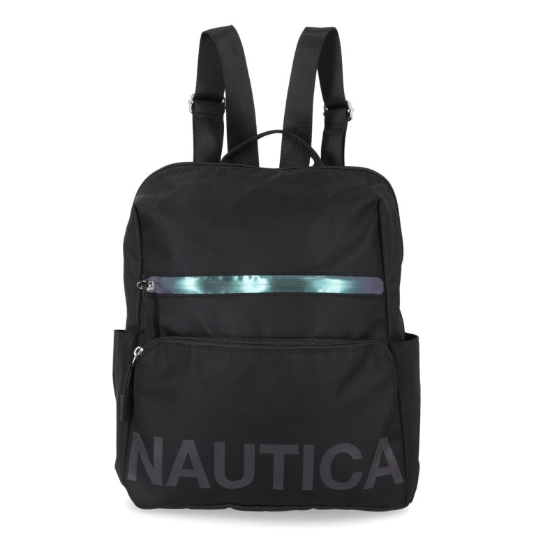 Nautica Nylon Logo Backpack Handbag Dames Zwart | 6qtxOhm3