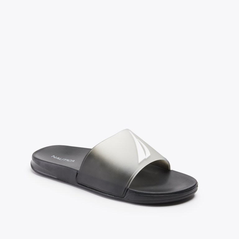 Nautica Oversized J-class Badslippers Heren Zwart | Vh0YuUTK