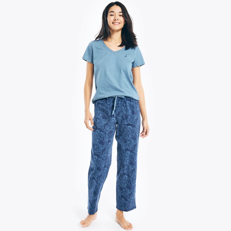 Nautica Printed Pajama Set Sleepwear Dames Groen | hj9BUCqx