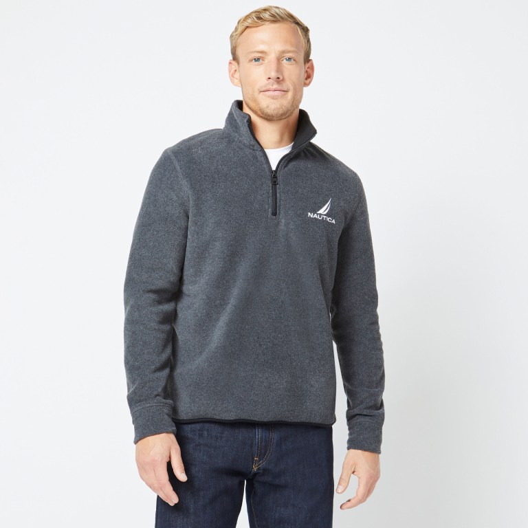 Nautica Quarter-zip Nautex Fleece Sweatshirts Heren Grijs | mV9UeWbG