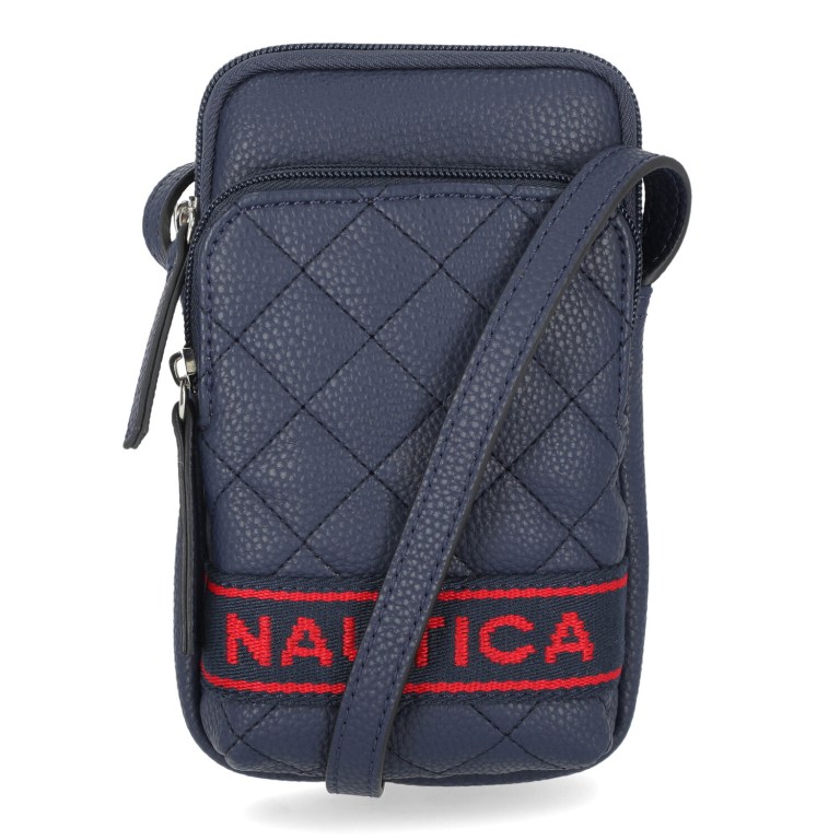 Nautica Quilted Phone Crossbody Handbag Dames Donkerblauw | NuNr1t0R