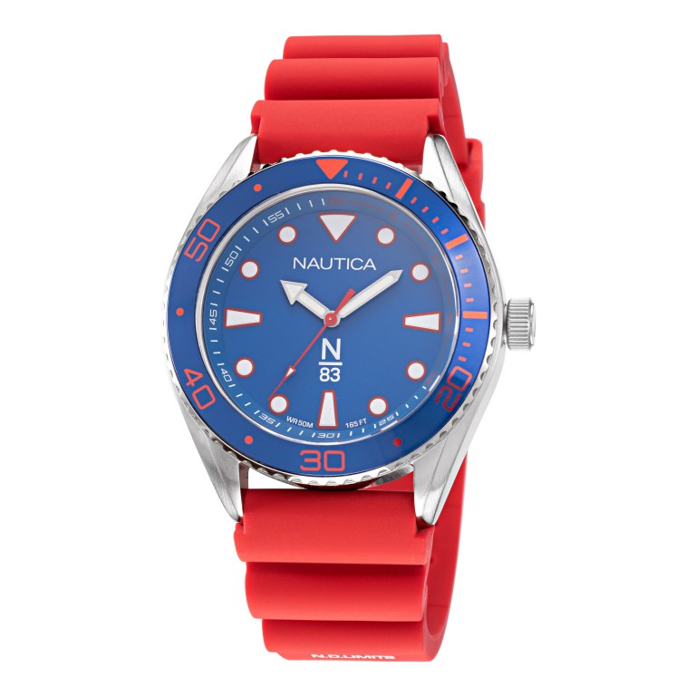 Nautica Siliconen 3-hand Horloge Heren Gekleurd | 75P2lhao